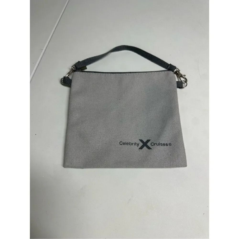 CELEBRITY CRUISES Logo Grey Canvas Pouch